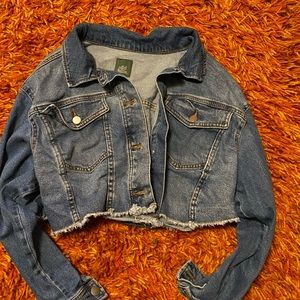 Cropped jean jacket